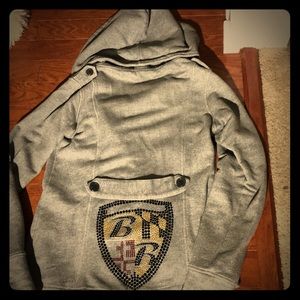 Baltimore Ravens pea coat w/ detachable hood